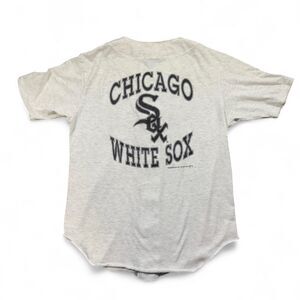 Swingster Jersey Men L Gray Cotton White Sox MLB 1991 Vintage Baseball